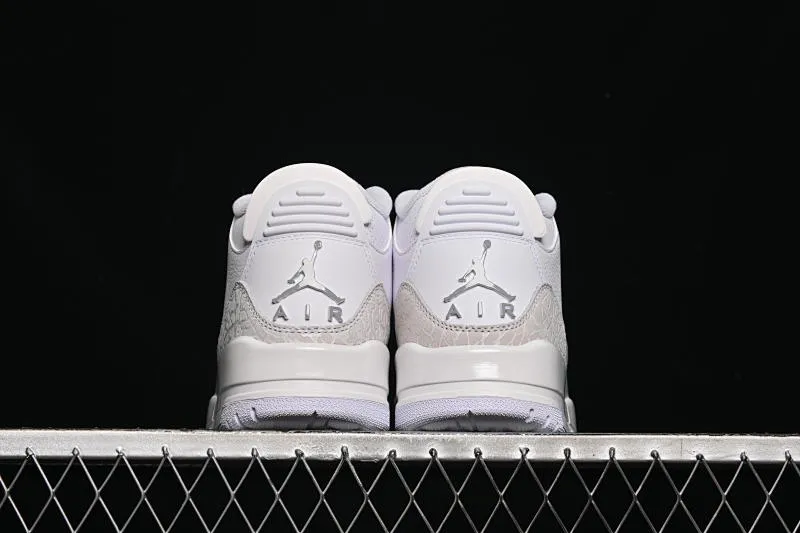 All categories Air Jordan Jordan series basketball shoes Air Jordan 3 GX foreign trade version Air Jordan 3 Retro "Pure Money" AJ3 Joe 3 replica white cat CT8532-111